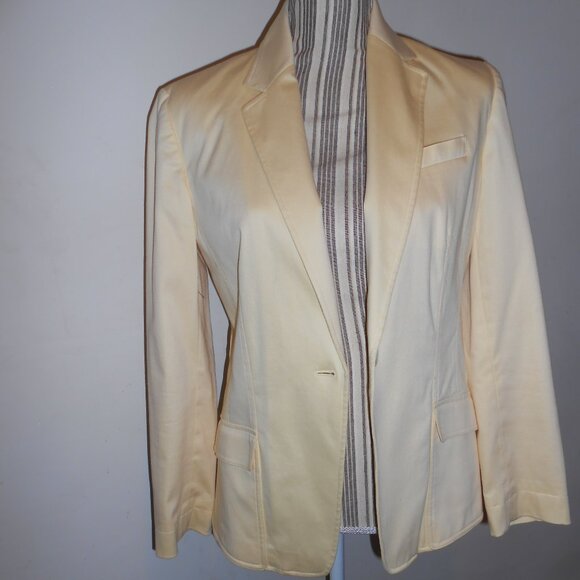 Women's Size 4 Butter Yellow Worthington Suit Jacket and Pants - Picture 1 of 7